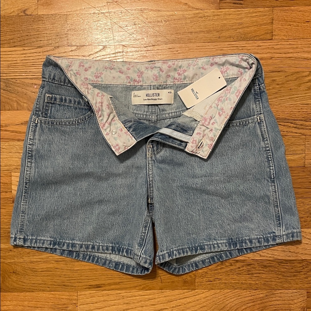 Hollister Women's Light Blue Jean Shorts